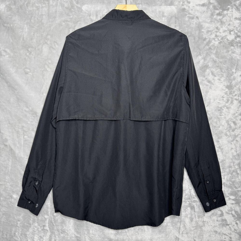 Texas A&M Aggies Shirt Mens Medium Black Russell Long Sleeve Polyester Vented - Picture 2 of 11